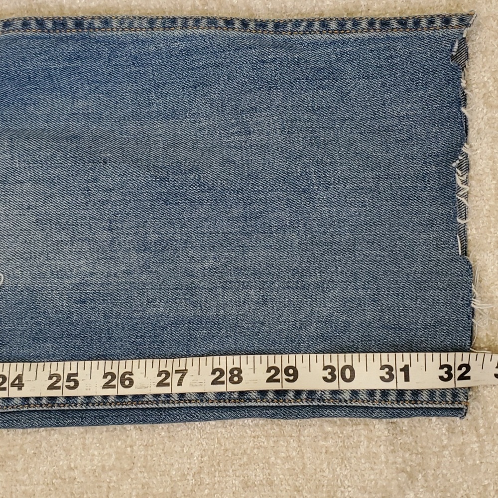 Grlfrnd Naomi women's highrise cut off crop distressed jeans size 31 - Picture 13 of 16